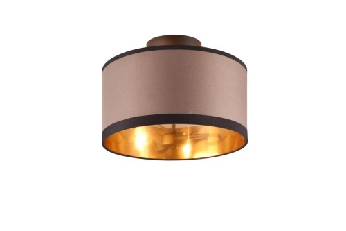 Davos lampa sufitowa 2xE14 czarna/szara R61552041