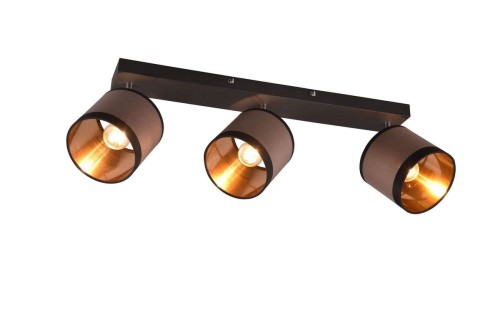 Davos lampa sufitowa (spot) 3xE14 czarna/szara R81553041