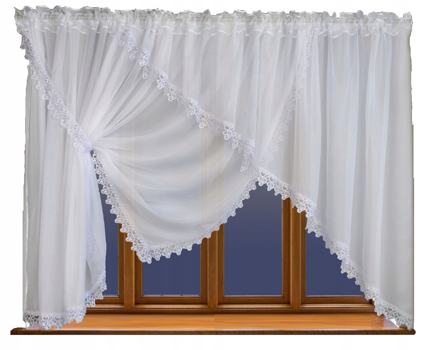 Firana Gotowa Hawana 400x155 Woal Firanka