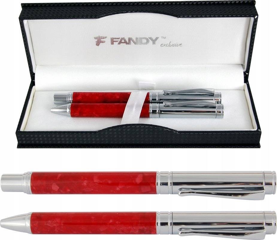 FANDY Zestaw piśmienny Eleganza BR red