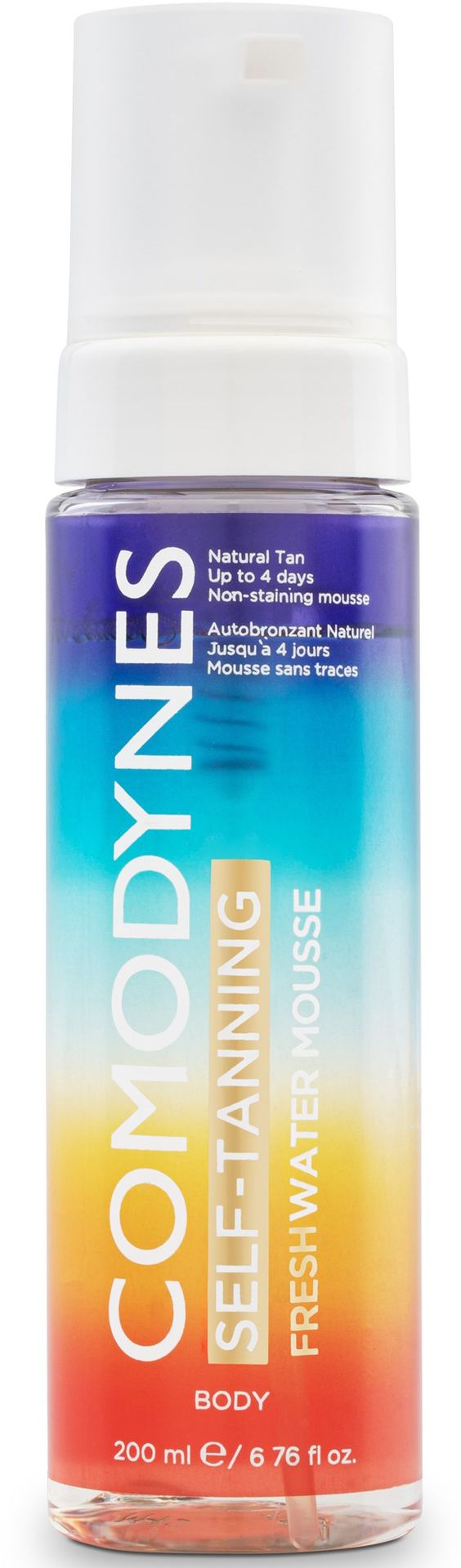 Pianka do samoopalania Comodynes Self Tanning Fresh Water Mousse 200 ml (8428749922407)