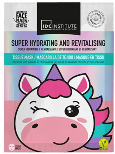 Maseczka do twarzy na tkaninie Idc Institute Mascarilla Facial Unicorn 24 g (8436591925293)