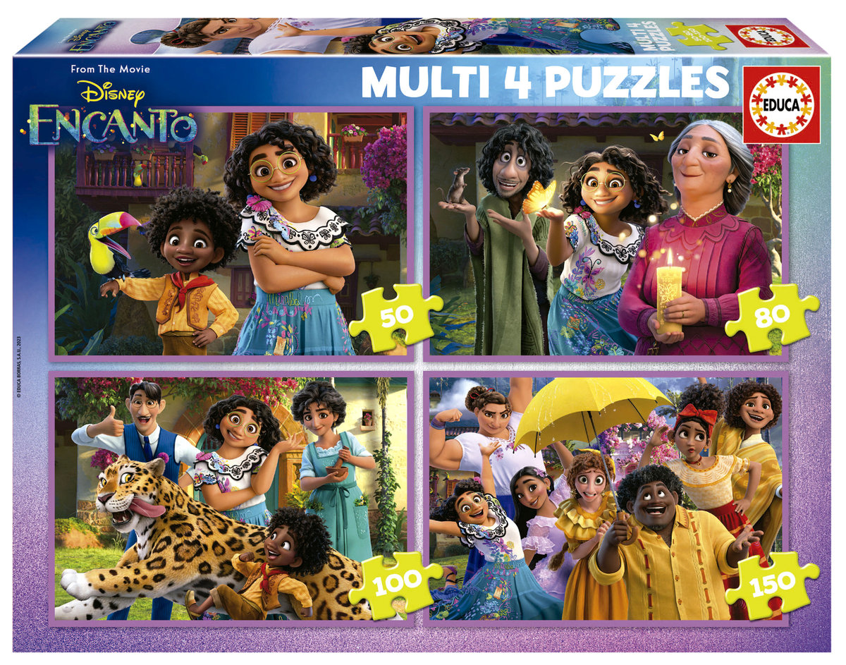 Educa, Puzzle, Disney, Nasze magiczne Encanto, 50/80/100/150 el.