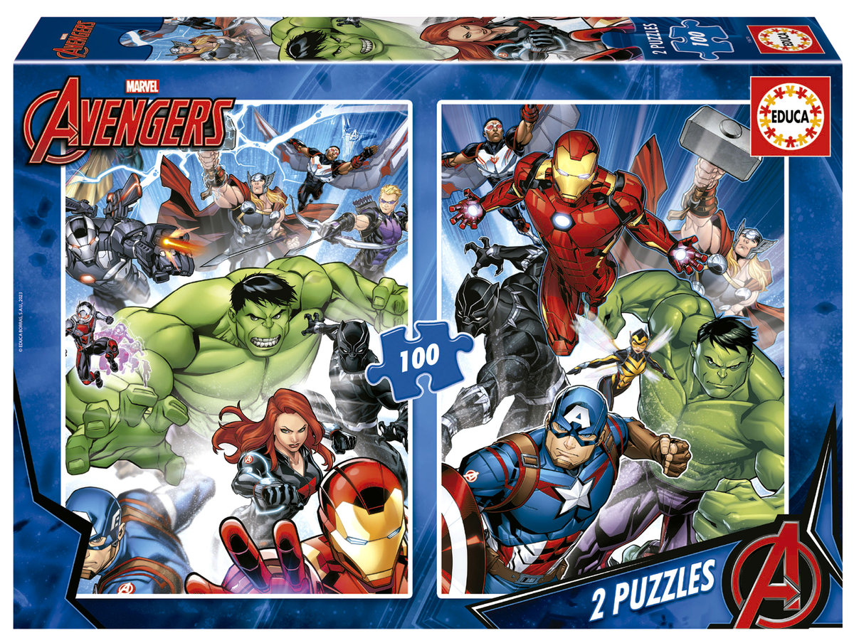 Educa, Puzzle, Avengers, 2 x 100 el.