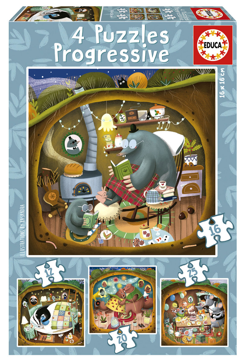 Educa, Puzzle, Leśne opowieści, 12/16/20/25 el.