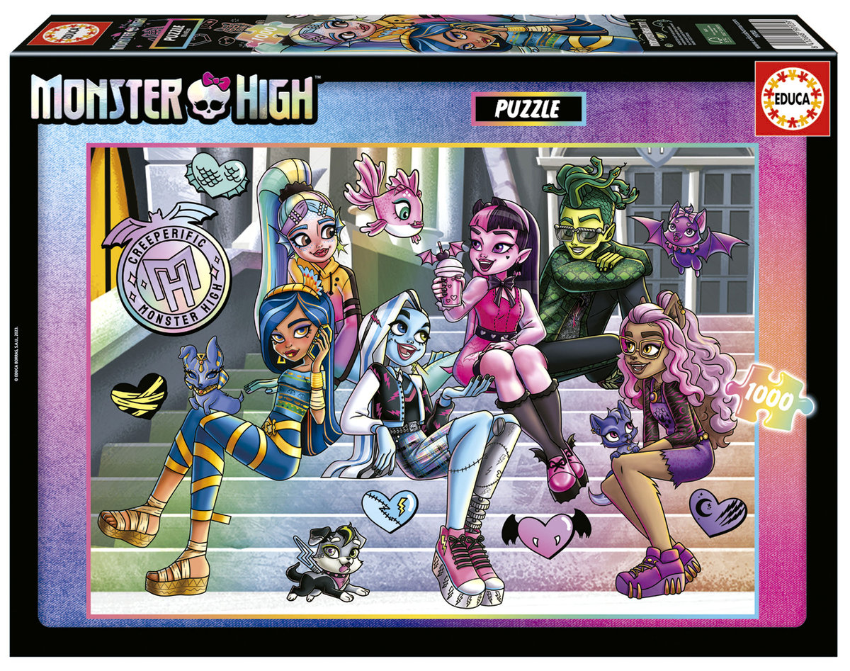 Фото - Пазли й мозаїки Educa Puzzle 1000 el. Monster High 