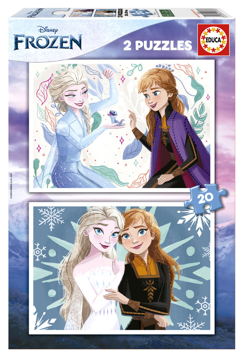 Educa, Puzzle, Disney, Kraina Lodu, 2 x 20 el.