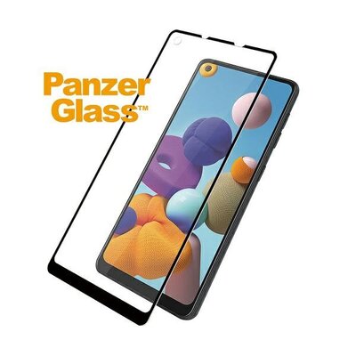 PanzerGlass Samsung Galaxy A21 Glass Black Case Friendly