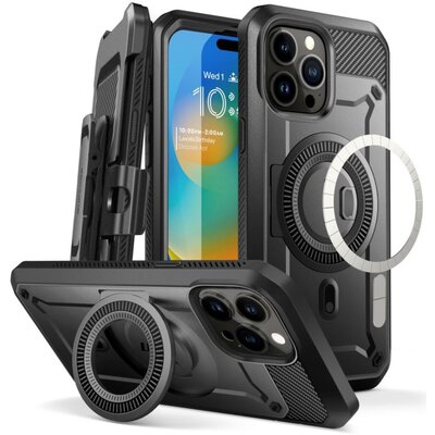 Etui APPLE IPHONE 15 PRO Supcase UB Pro Mag MagSafe czarne