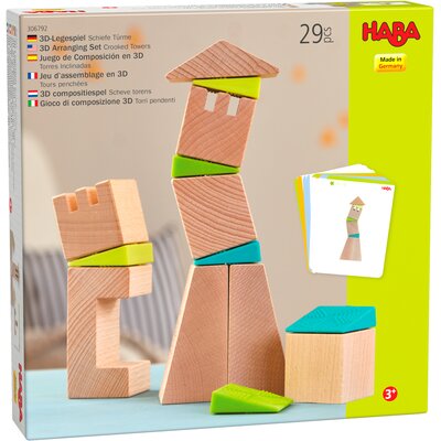 Zestaw do układania 3D Krzywe Wieże Klocki