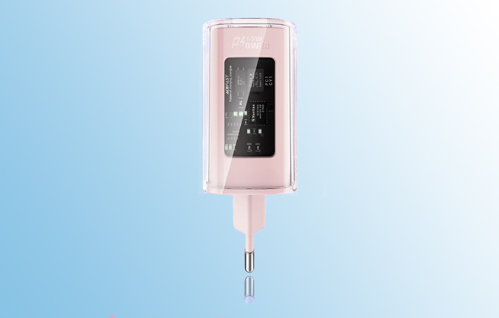 ACEFAST Ładowarka sieciowa 2 x USB-C,USB GaN 65W