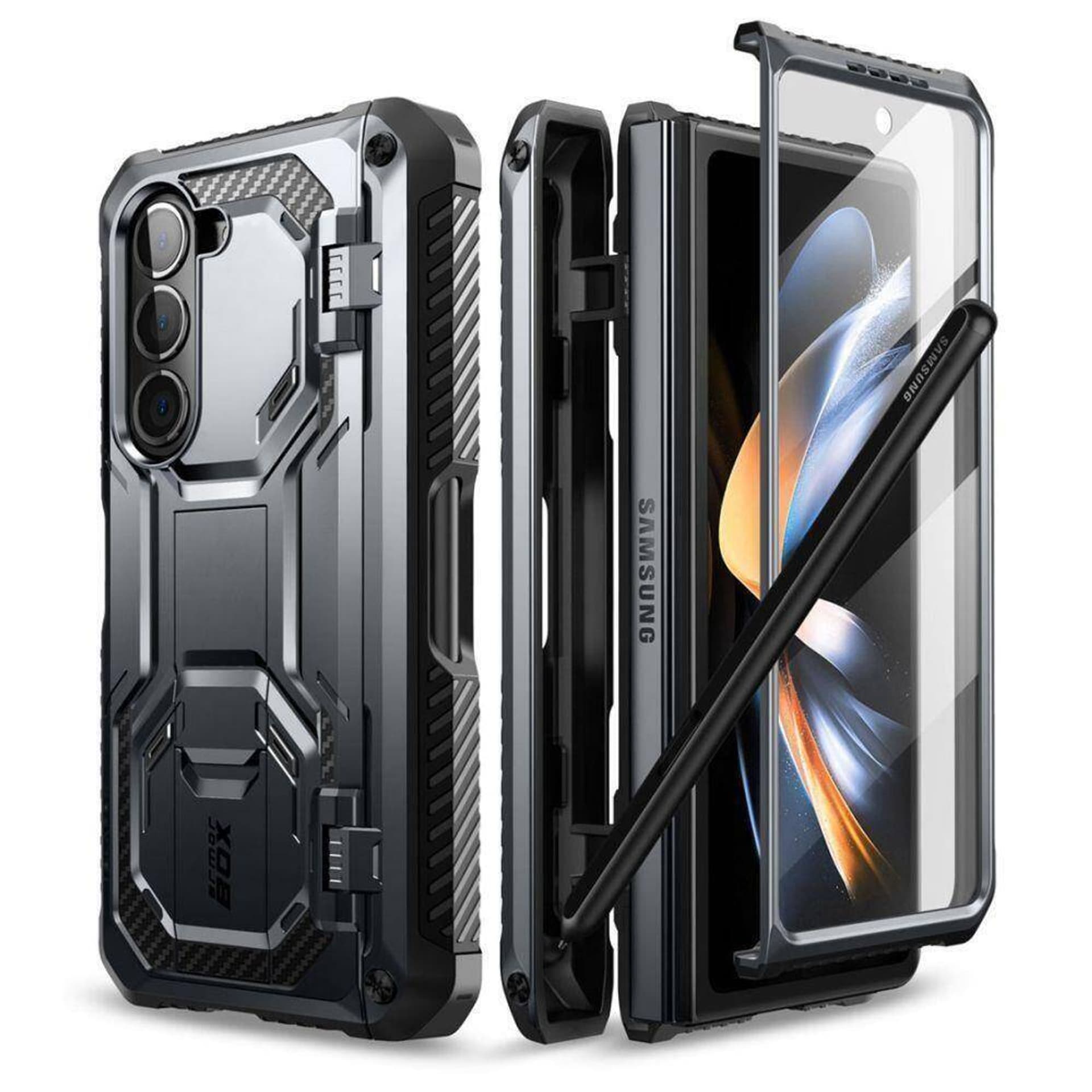 Etui SAMSUNG GALAXY Z FOLD 5 Supcase IBLSN ArmorBox czarne