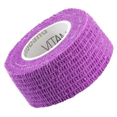 Vitammy Autoband kolor fioletowy 2,5cm x 450cm Elastyczny bandaż kohezyjny samoprzylepny