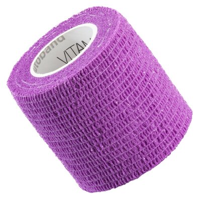 Vitammy Autoband kolor fioletowy 5cm x 450cm Elastyczny bandaż kohezyjny samoprzylepny