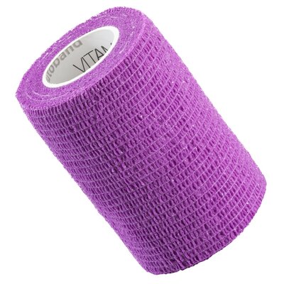 Vitammy Autoband kolor fioletowy 7,5cm x 450cm Elastyczny bandaż kohezyjny samoprzylepny