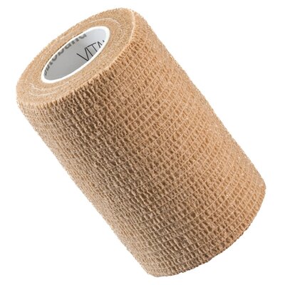 Vitammy Autoband kolor beżowy 7,5cm x 450cm Elastyczny bandaż kohezyjny samoprzylepny