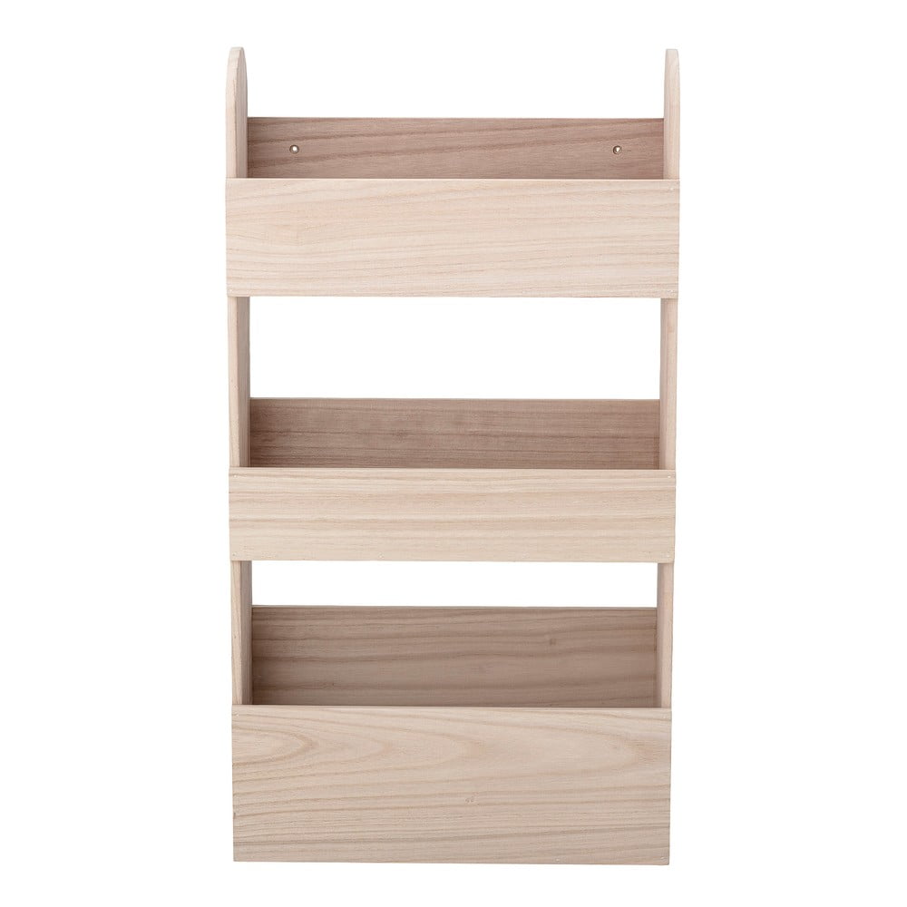 Naturalny dziecięcy regał ścienny z litego drewna paulowni 38x70 cm Moris – Bloomingville Mini