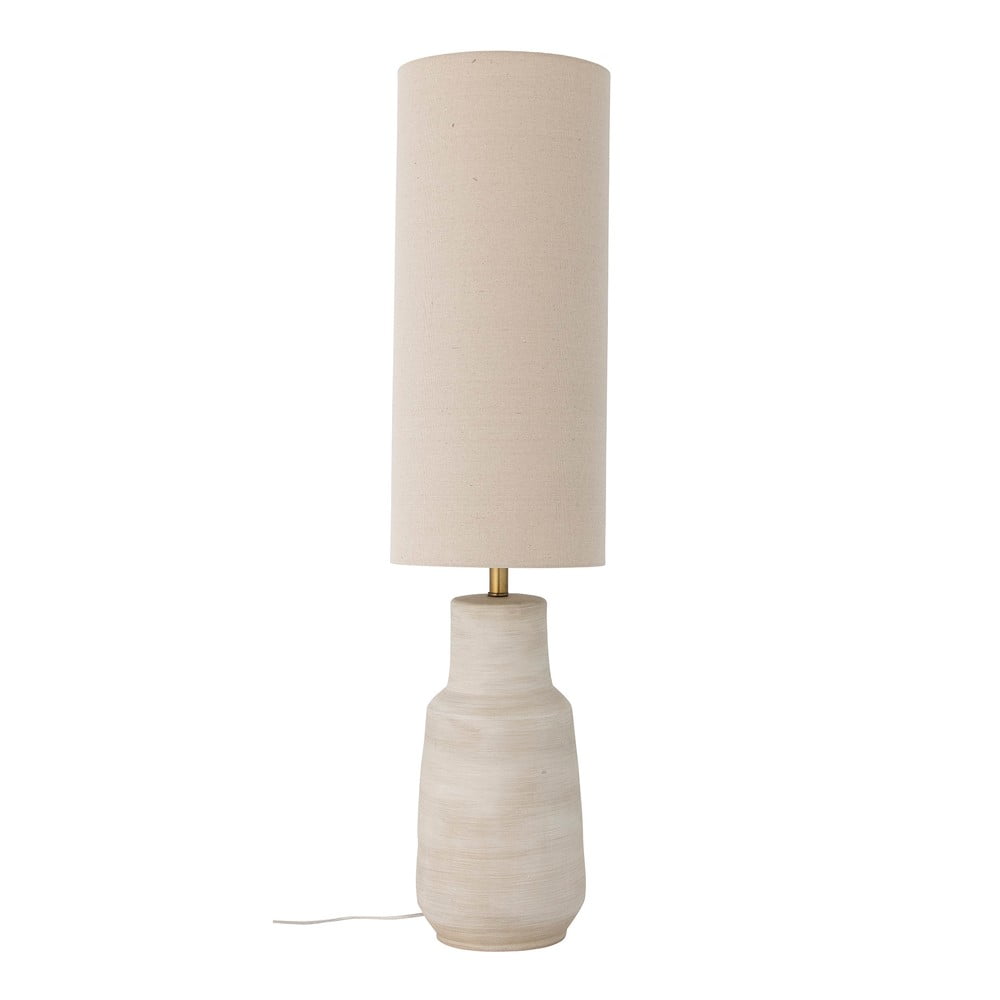 Kremowa lampa stojąca z tekstylnym kloszem (wysokość 113 cm) Linetta – Bloomingville