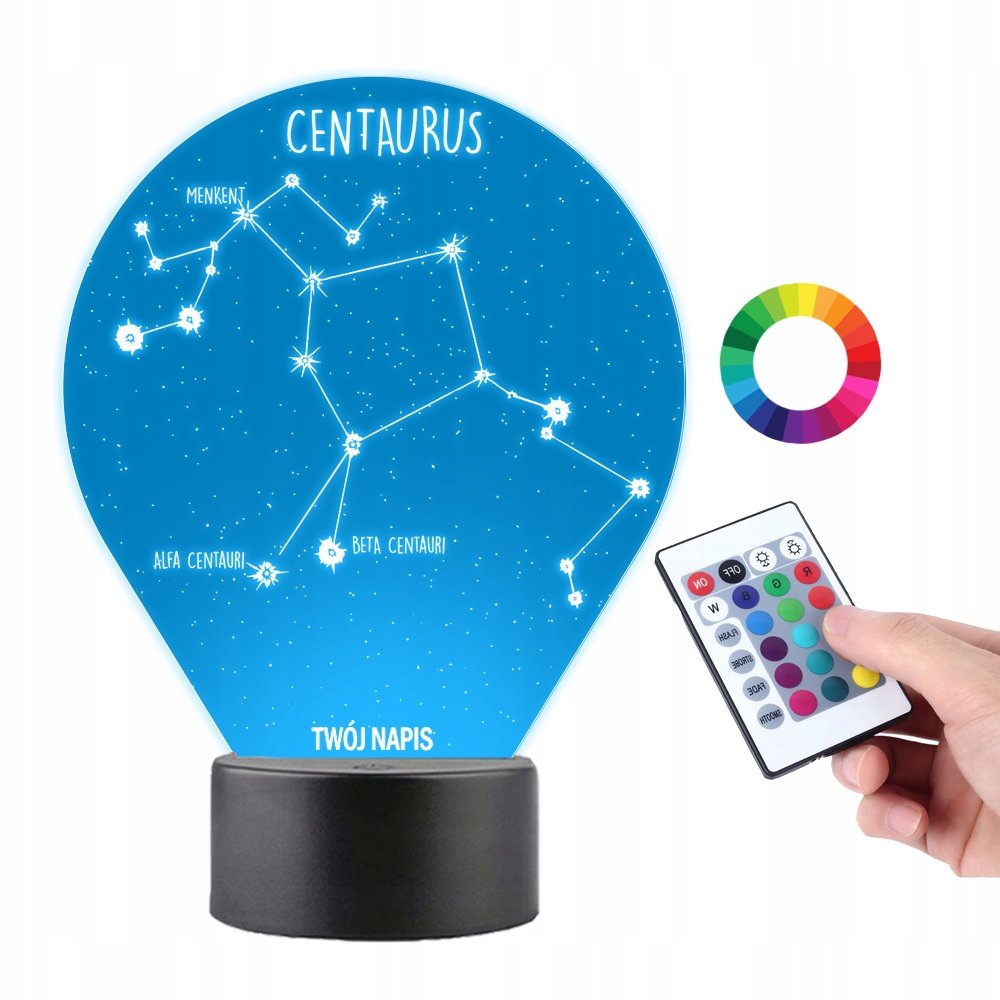 Lampka na Biurko Statuetka Konstelacja Centaurus