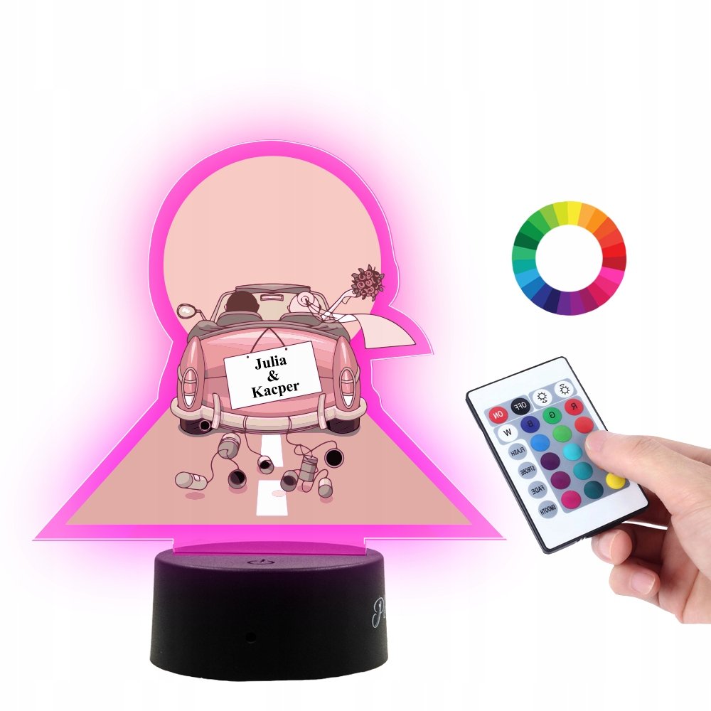 Lampka Statuetka Prezent Ślub Rocznica Jubileusz