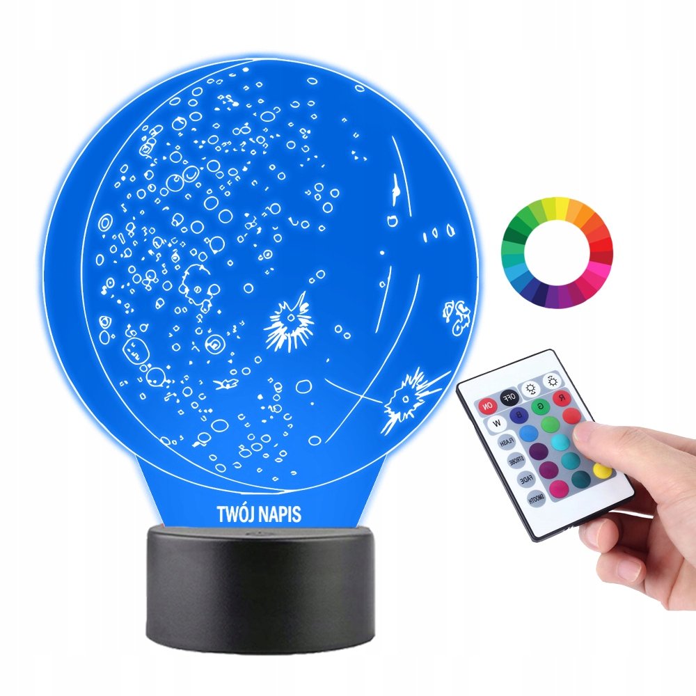 Lampka na Biurko Statuetka Led Planeta Merkury