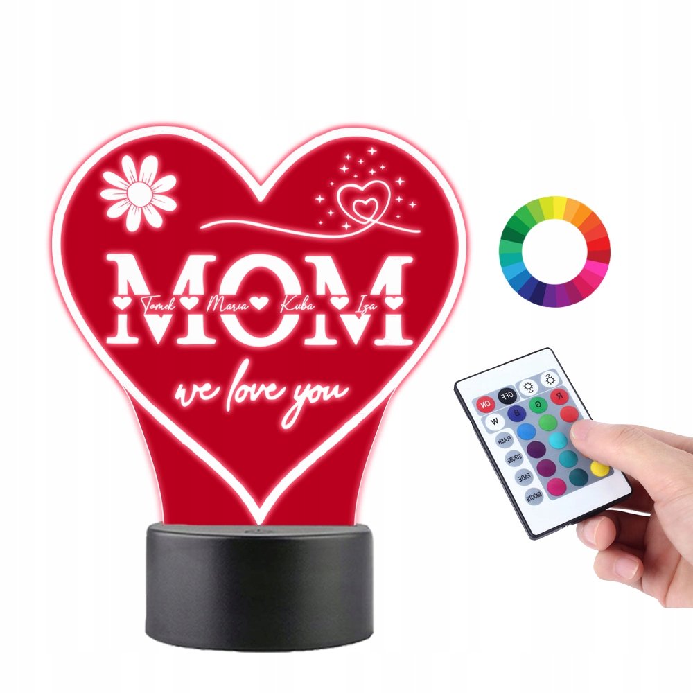 Lampka na Biurko Statuetka Prezent Dzień Matki