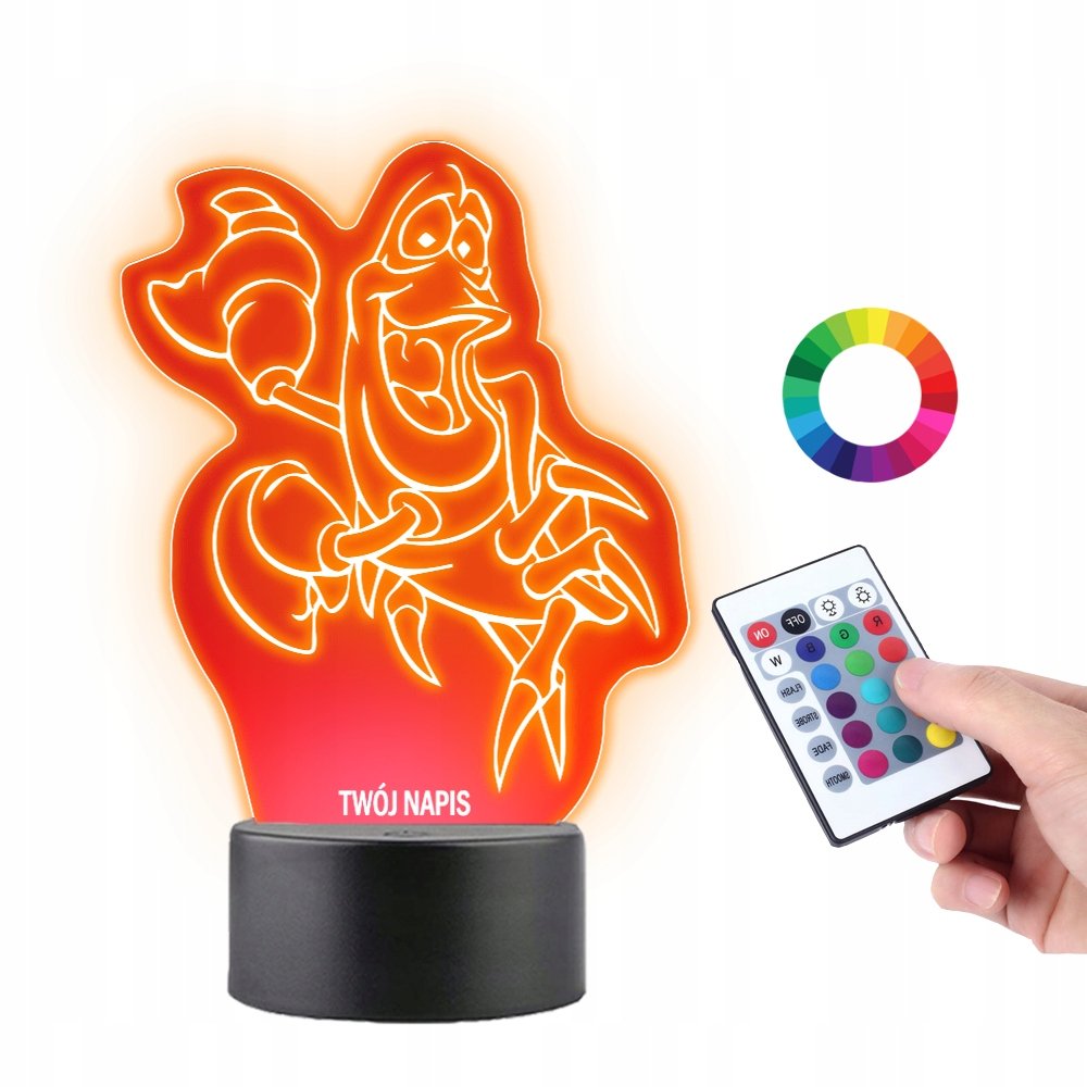 Lampka na Biurko Statuetka Mała Syrenka Sebastian