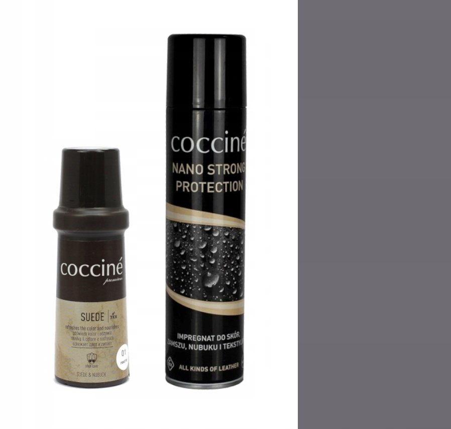 Nano Strong Protecotr + Renovator Szary Do Zamszu