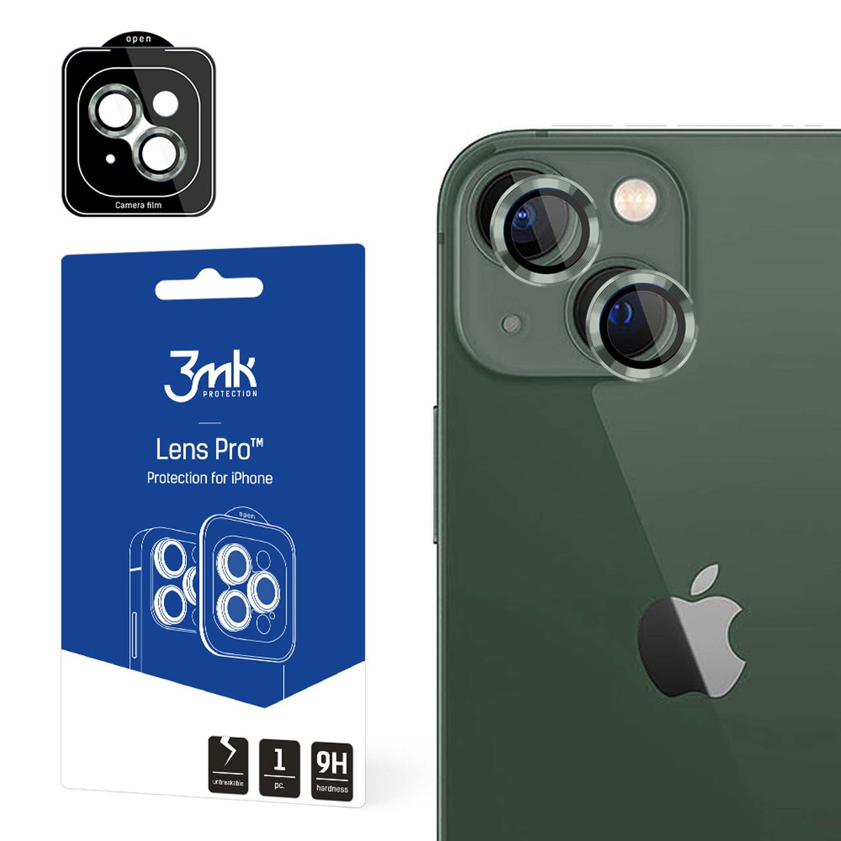 3mk Lens Protection Pro do iPhone 15 Plus Alpine Green - darmowy odbiór w 22 miastach i bezpłatny zwrot Paczkomatem aż do 15 dni