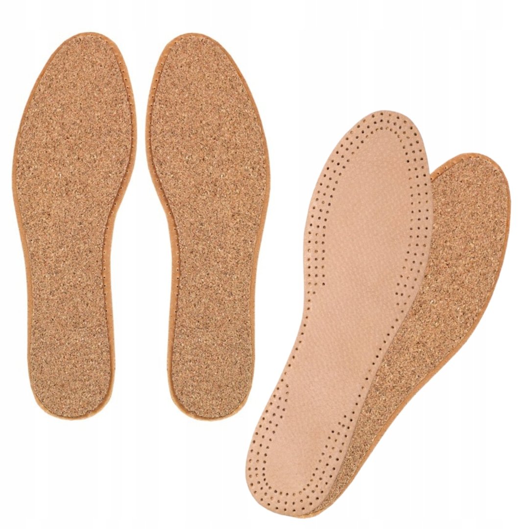 Wkładki Skórzane Z Naturalnej Skóry Korek R.39