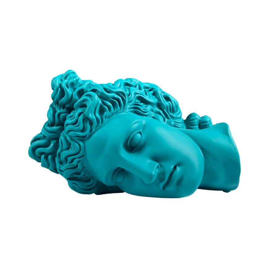 Apollo Head Horizontal Turkus - rzeźba CC DESIGN