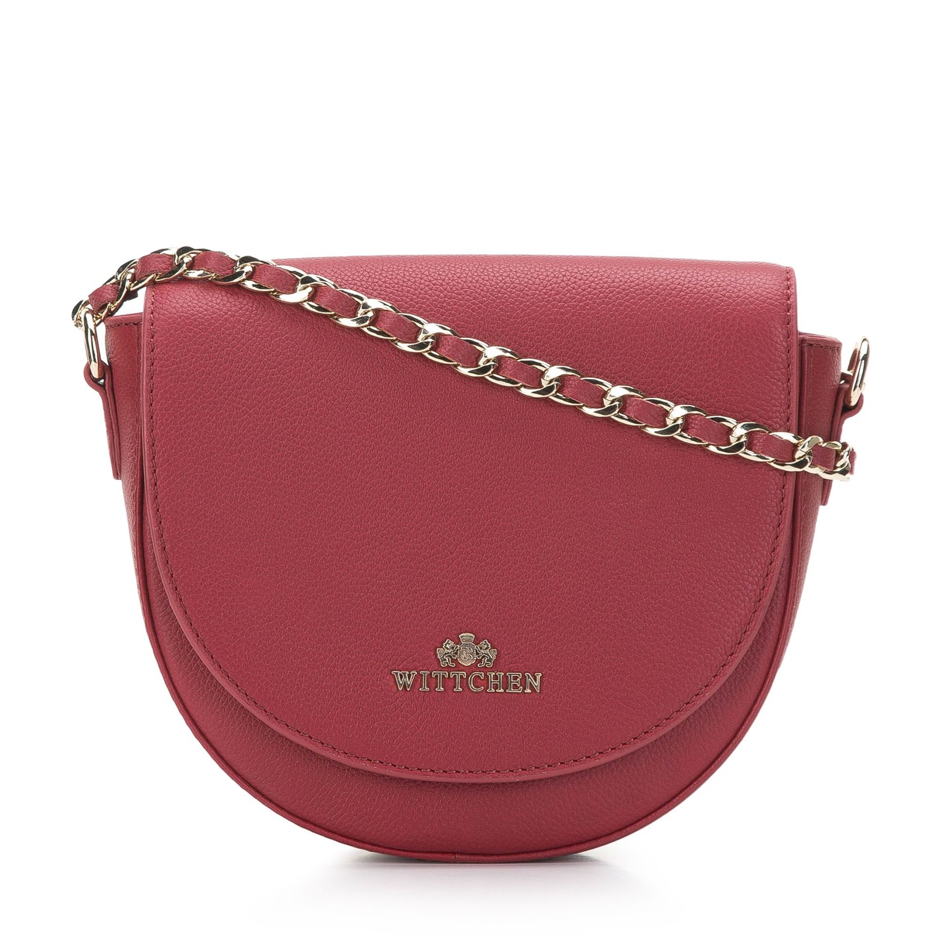 Damska torebka saddle bag skórzana na łańcuszku
