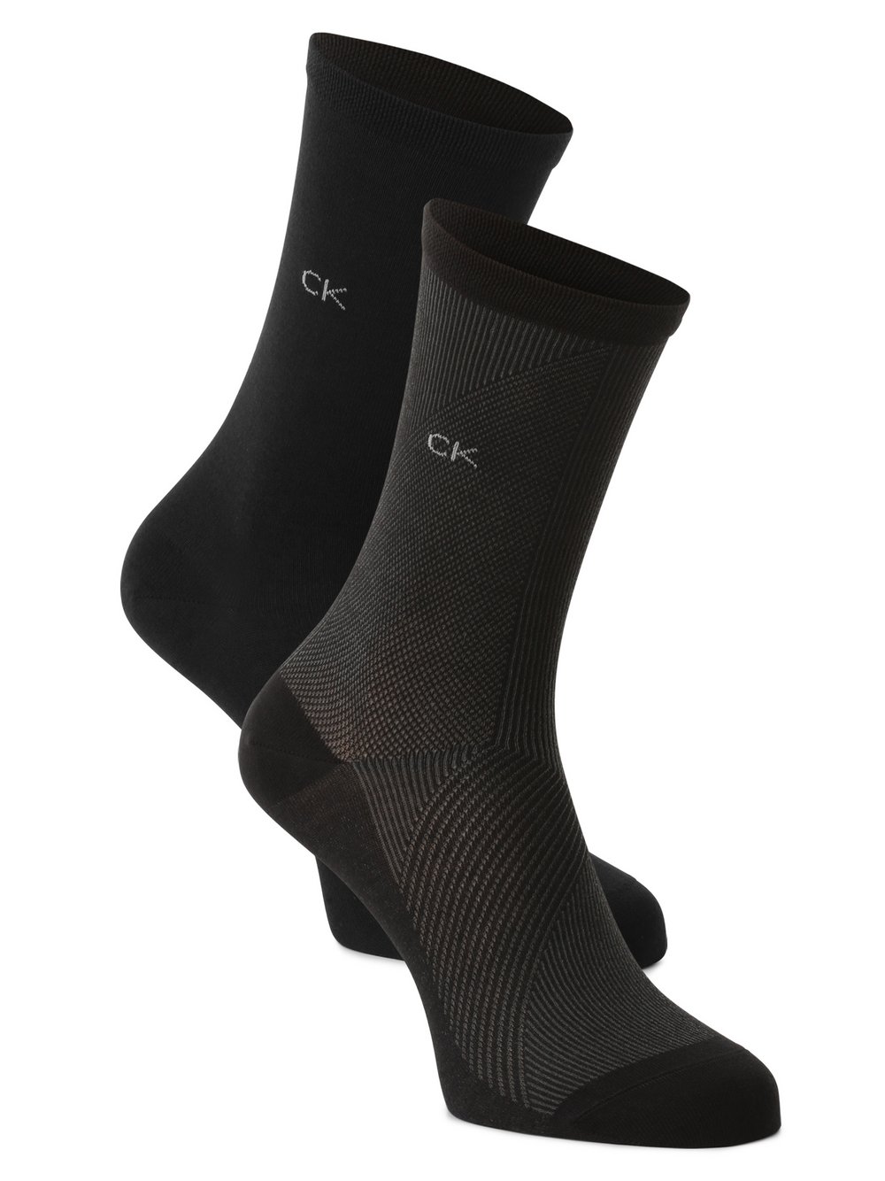 Calvin Klein - Skarpety damskie pakowane po 2 szt., czarny