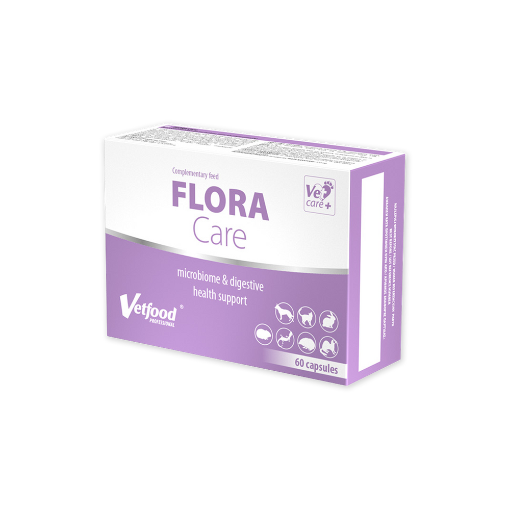 Фото - Ліки й вітаміни VETFOOD Flora Care 60 kapsułek