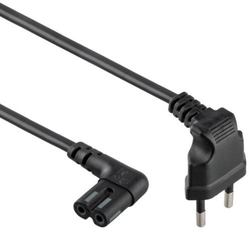 Gembird Kabel zasilający C7 kątowy 1m (PC-184L)