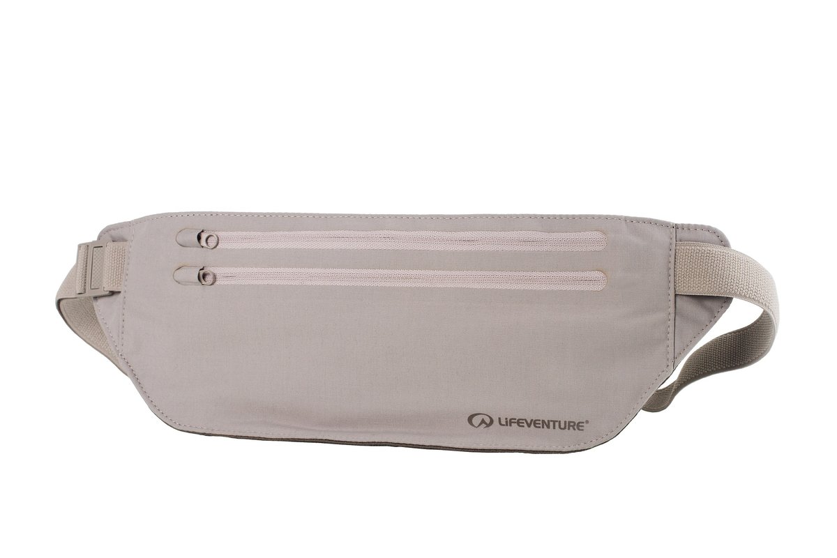 LIFEVENTURE, Saszetka na biodro, RFID Body Wallet Waist, beżowy