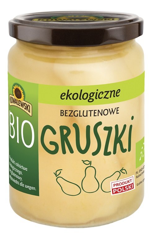 Kowalewski GRUSZKI MARYNOWANE BEZGLUTENOWE BIO 500 g (300 g) -