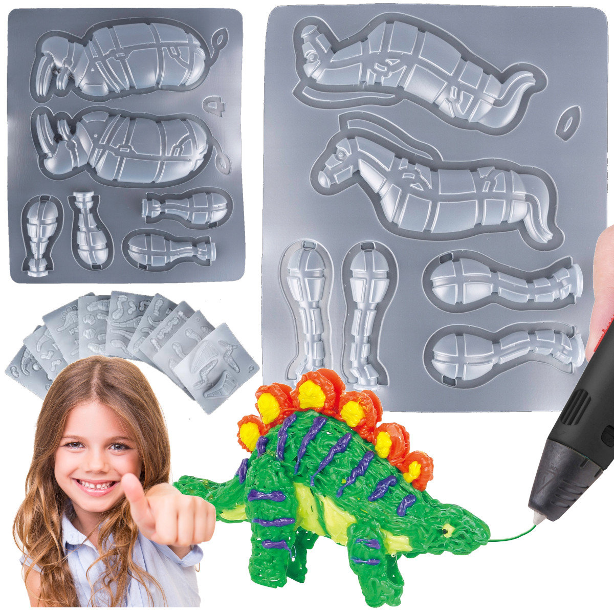 Zestaw Wzory Szablony Do Długopis Drukarka 3D Pen Y348