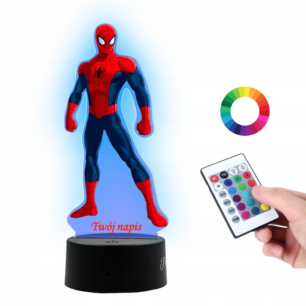 Lampka Na Biurko UV Statuetka Marvel Spiderman