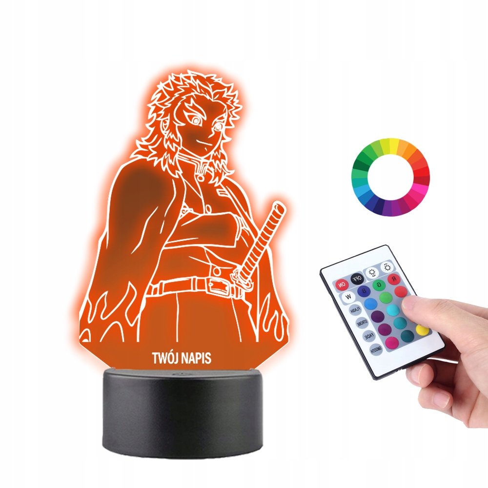 Lampka na Biurko Statuetka Kyojuro Rengoku Anime
