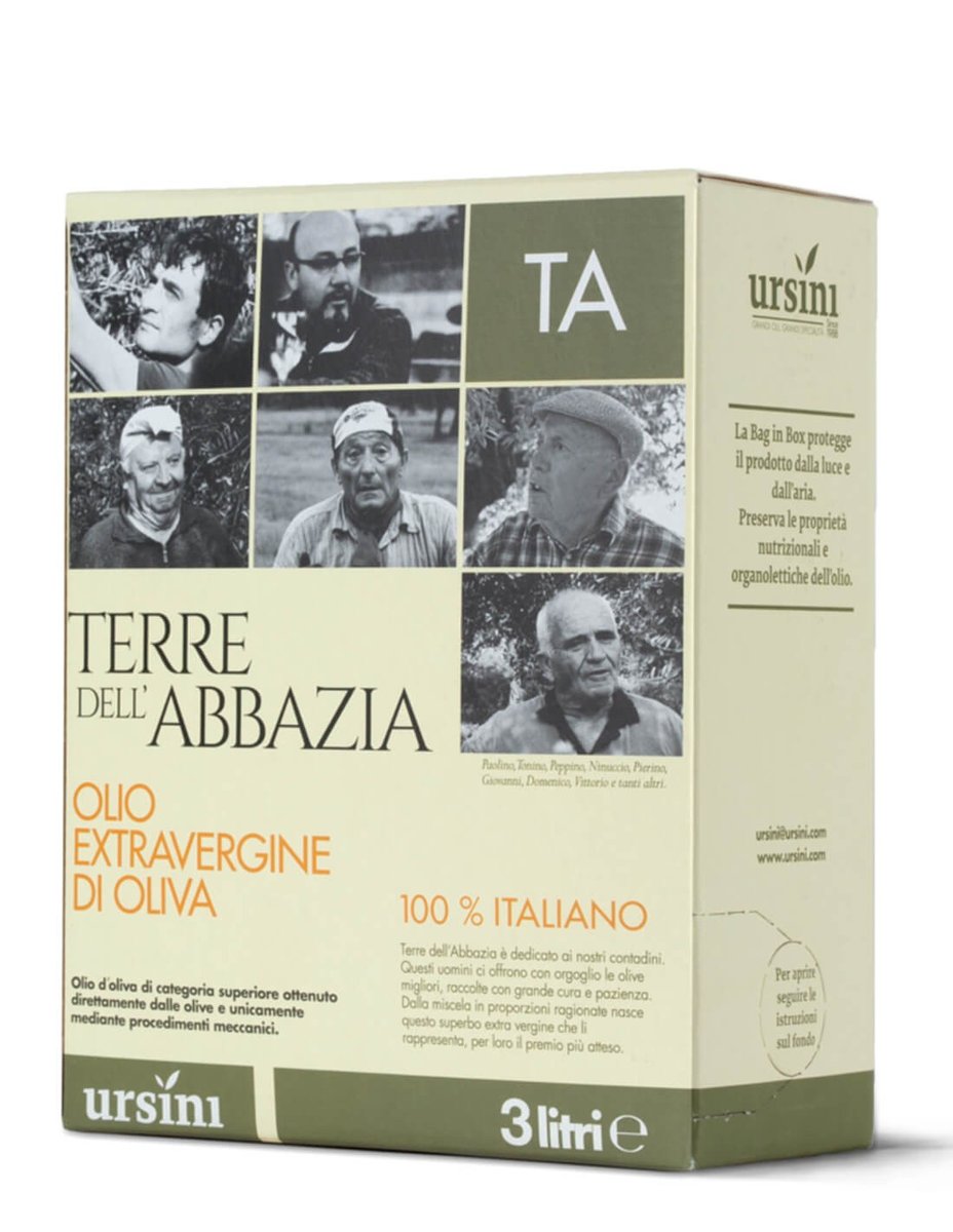 Ursini - Terre Dell'Abbazia Oliwa Extra Virgin, 3 litry