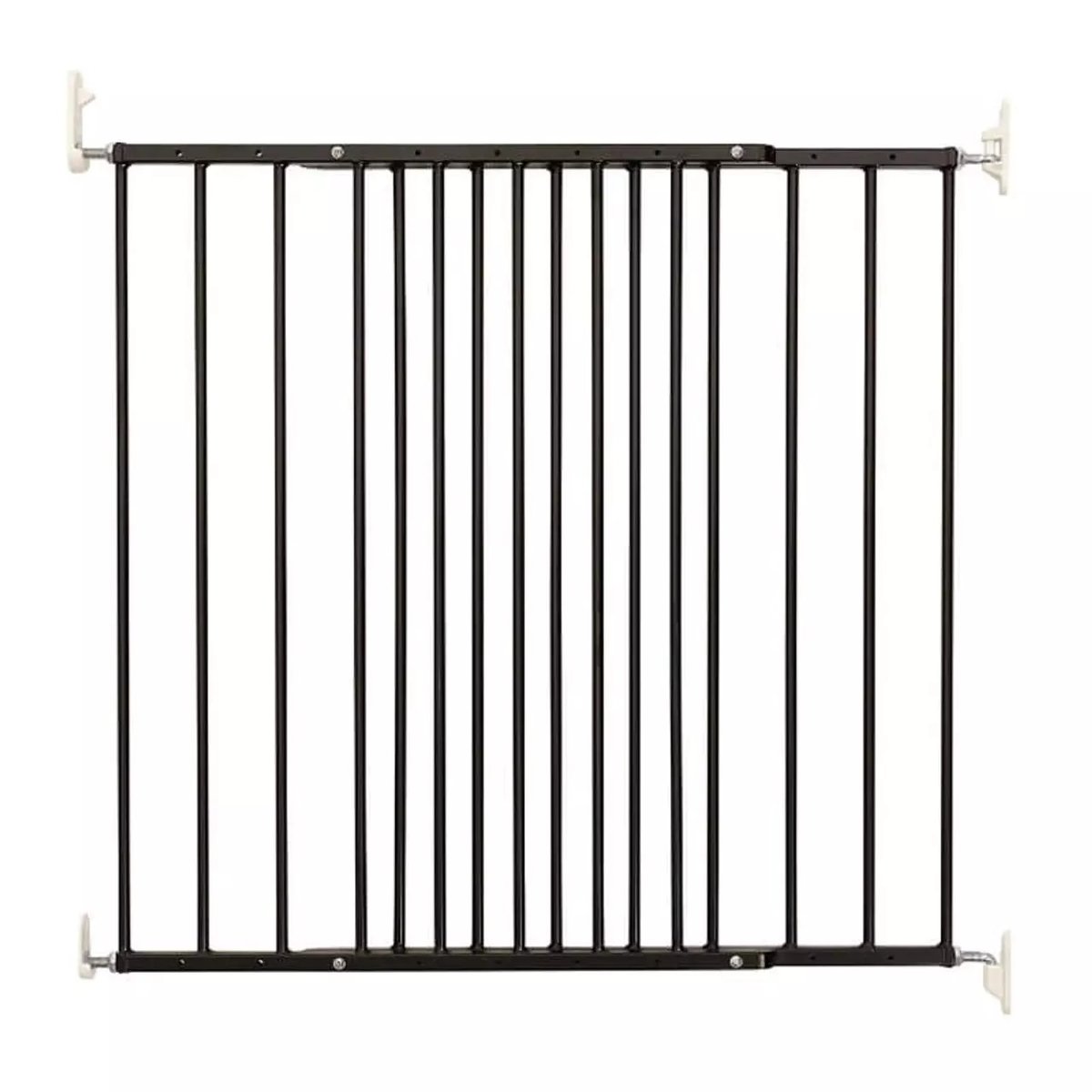 DogSpace - Lucky - przykręcana bramka dla psa, czarna (62.5-106cm)