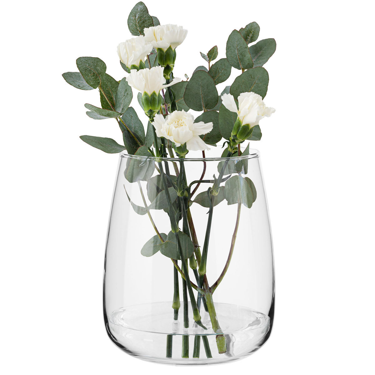 Wazon szklany na kwiaty owalny 22,7 cm Zinnia