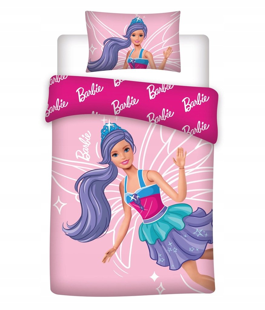 POŚCIEL dziecięca BARBIE 100x135 cm niemowlęca