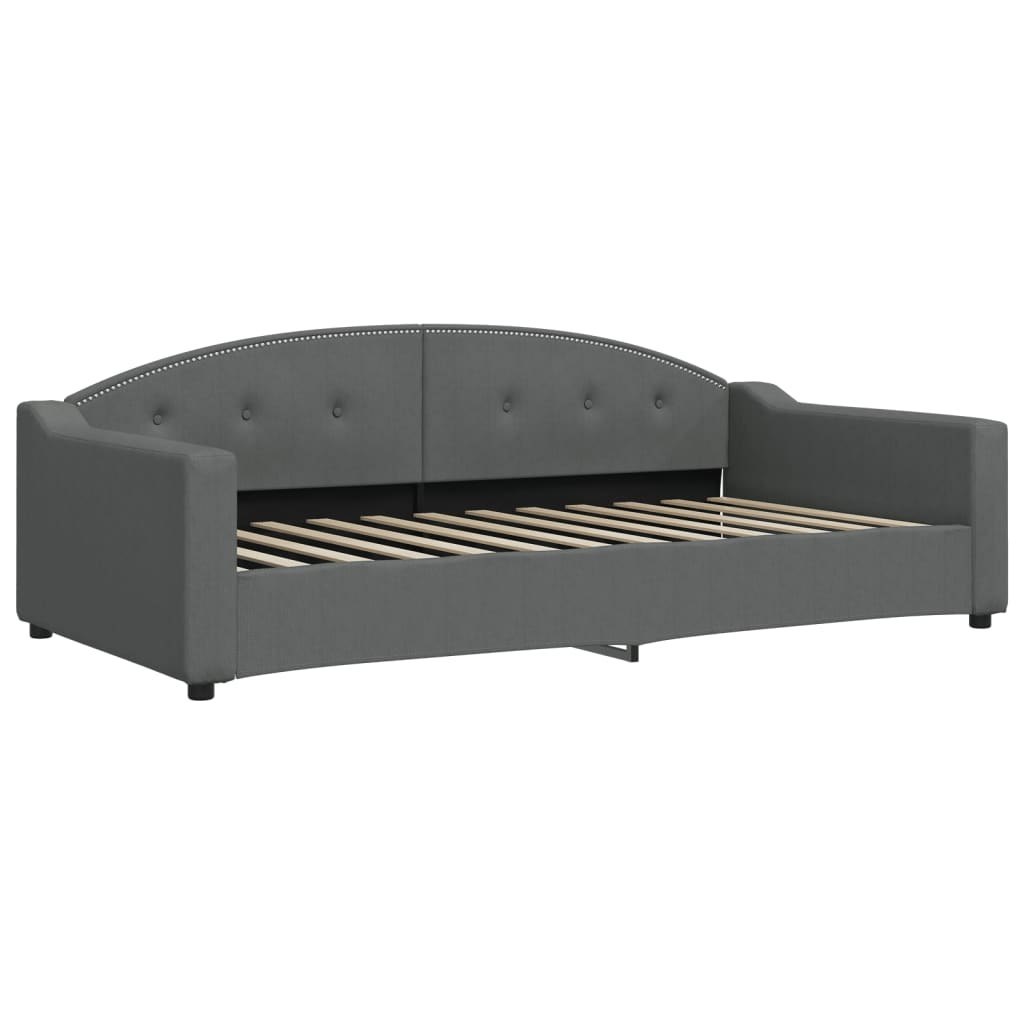 Sofa z funkcją spania, ciemnoszara, 100x200 cm, obita tkaniną Lumarko!