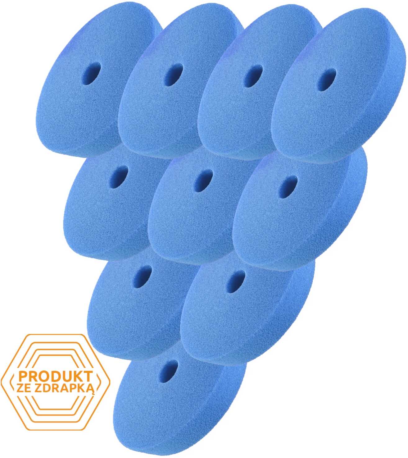 Zestaw 10 szt. Honey Gąbka Niebieska seria U - pad polerski do one stepów 75/90mm