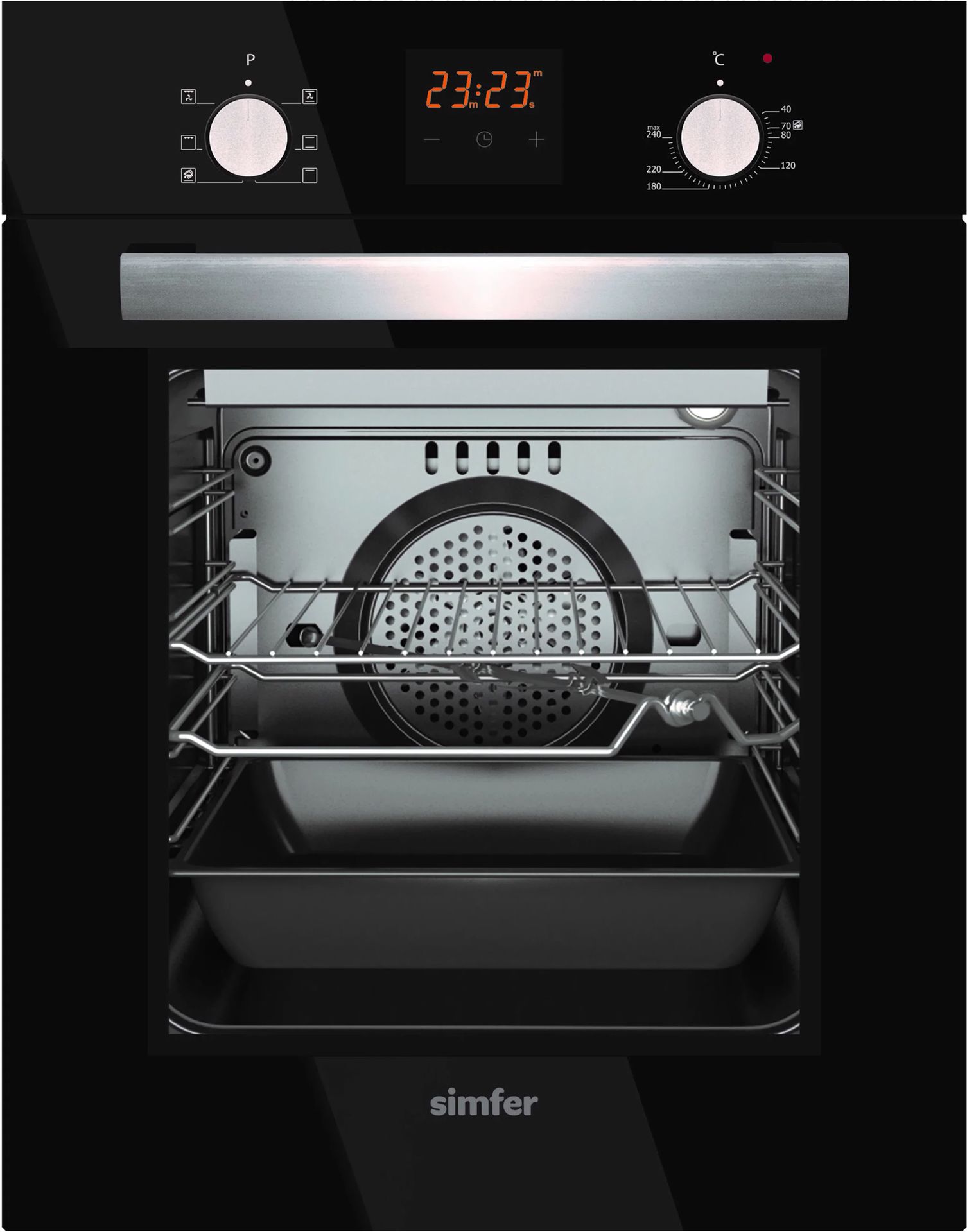 Фото - Духова шафа Simfer | 4207BERSP | Oven | 47 L | Multifunctional | Manual | Pop-up knobs 