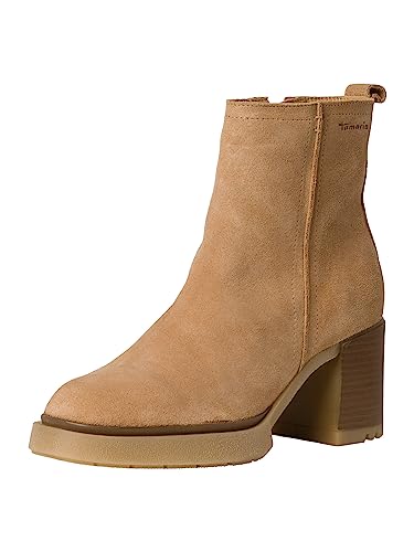 Tamaris Damskie botki 1-1-25803-41, piaskowy, 38 EU