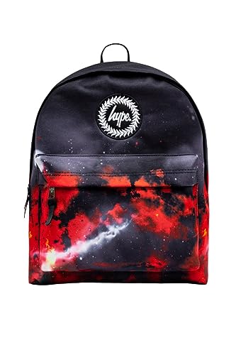 hype Szkoła dzień biuro podróż casual unisex dzieci chłopcy dziewczęta nastolatki mężczyźni kobiety plecaki, Czarne, czerwone niebo, Jeden rozmiar, Casual
