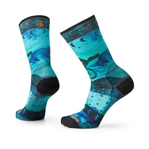 Smartwool Damskie skarpety Bike Zero Cushion z nadrukiem niebiańskim